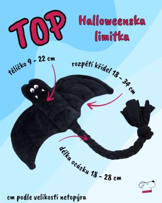 Naše strašidelná top hvězda října 🦇 Krvežíznivý netopýr je tu v malé, střední i velké velikosti – a připravený vydržet...